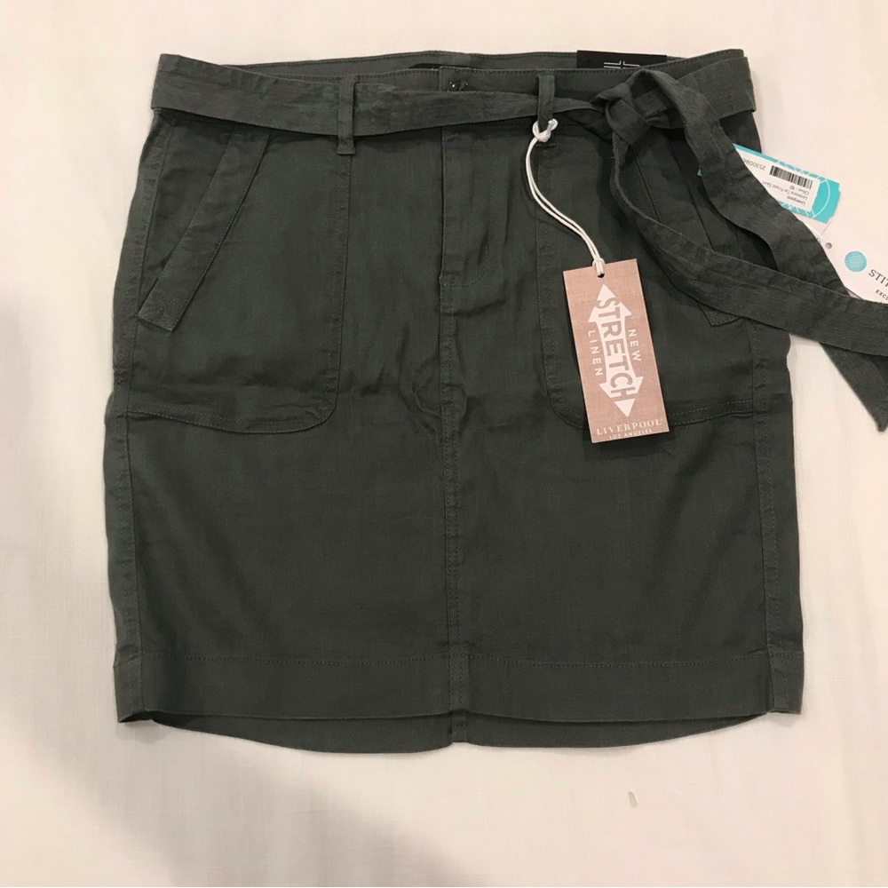 Liverpool Women's sx 10/30 Olive Green Skirt